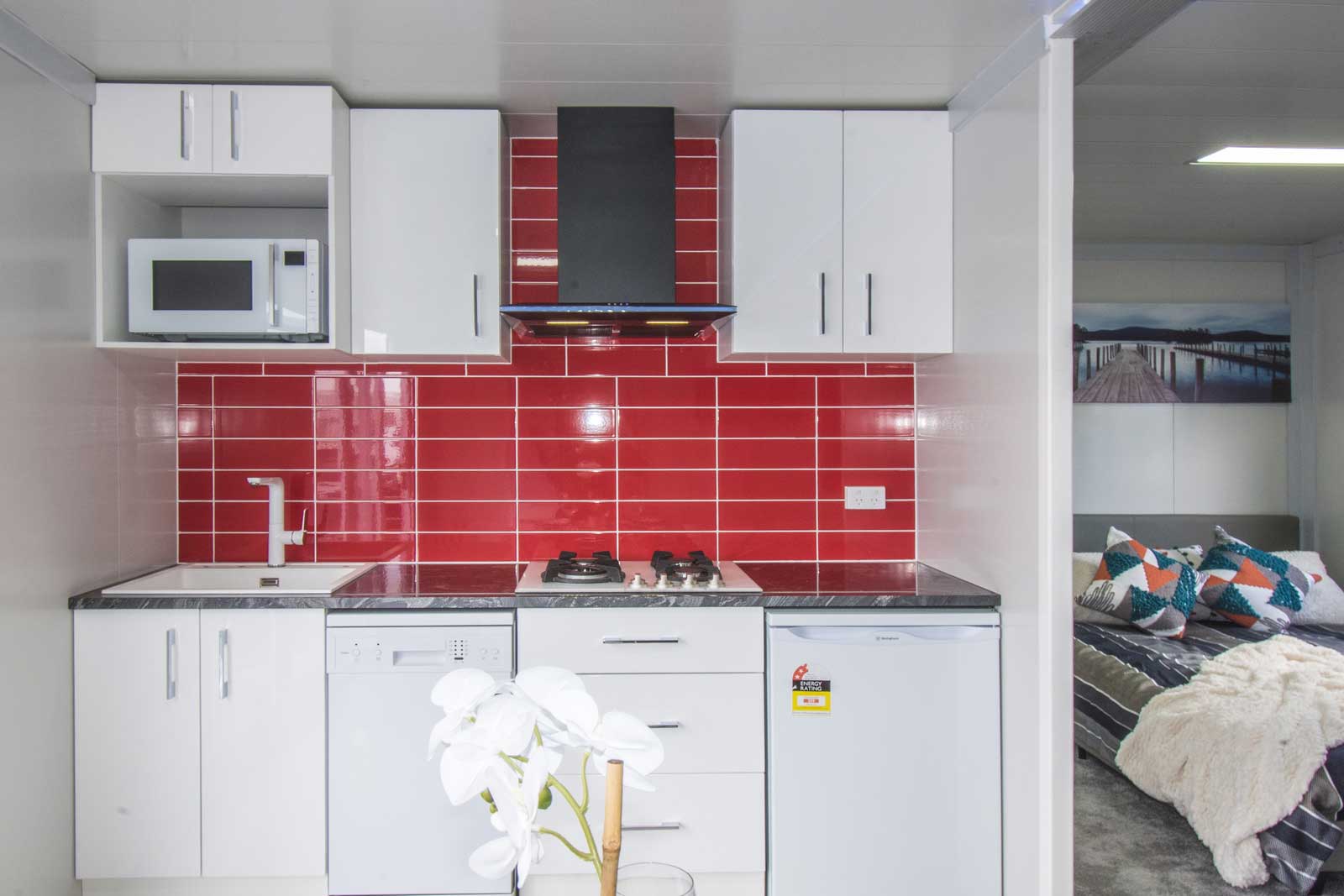 NZ cabin kitchen design
